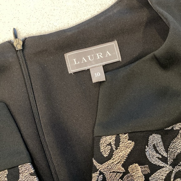 Black dress Size 10 Laura - Picture 4 of 5